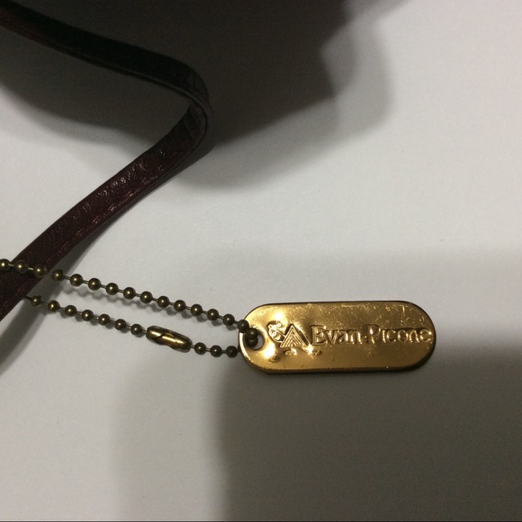 Evan-Picone Clutch/Shoulder Maroon Purse - Picture 3 of 7